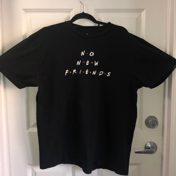 Franchise LA No New Friends T Shirt Black - Picture 6 of 7